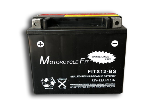 Motorcycle Fit Motorcycle Batteries FITX12-BS